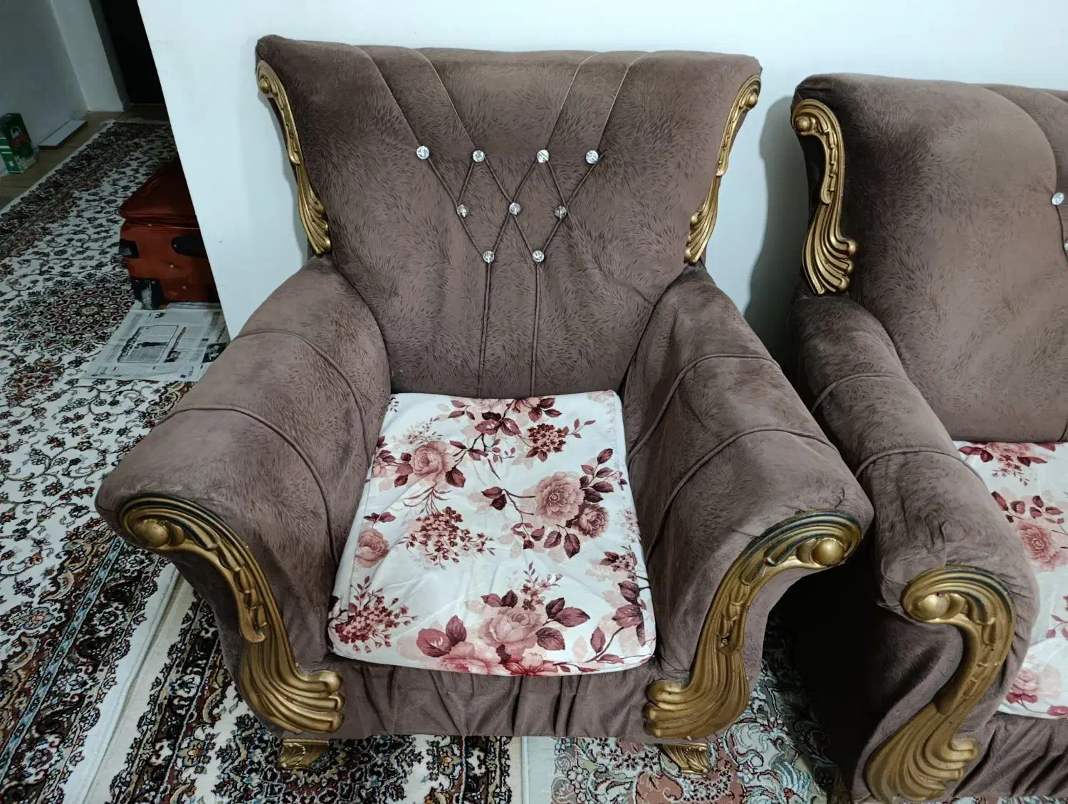 مبل ۷ نفره کار کرده|مبلمان خانگی و میز عسلی|کرمانشاه, |دیوار