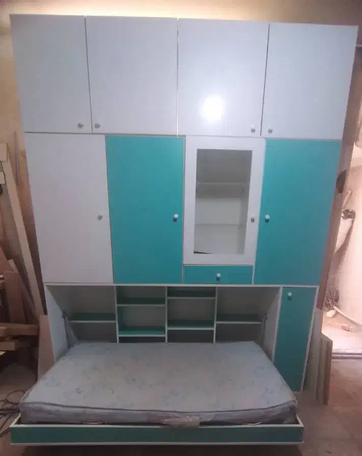 تخت خواب تاشو و کمد|تخت و سرویس خواب|پاکدشت, پاکدشت (مامازند)|دیوار