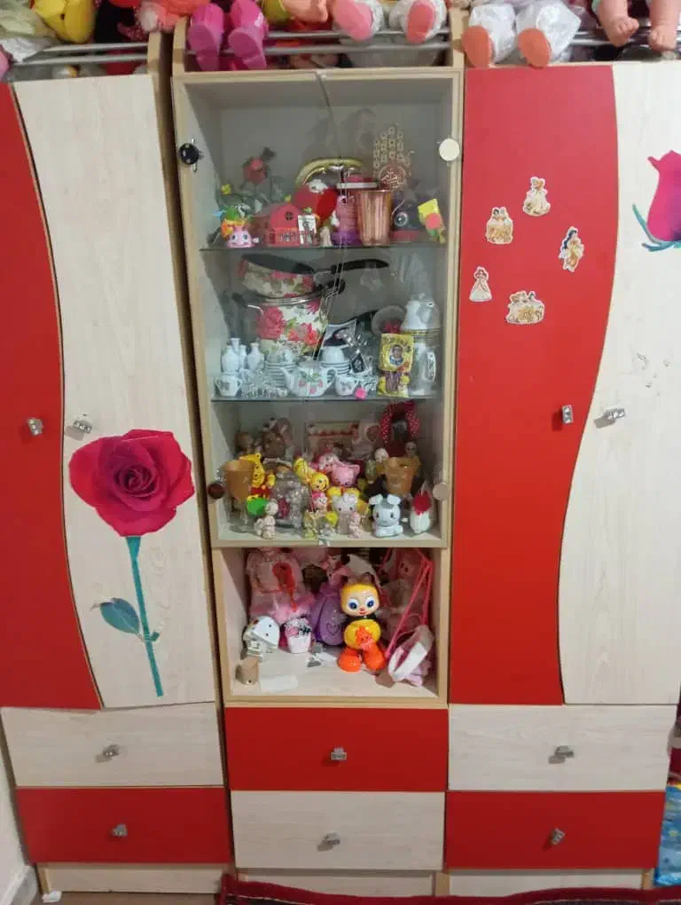 فروش ست کودکانه کمد وبوفه وتخت خاب|تخت و سرویس خواب|تبریز, |دیوار