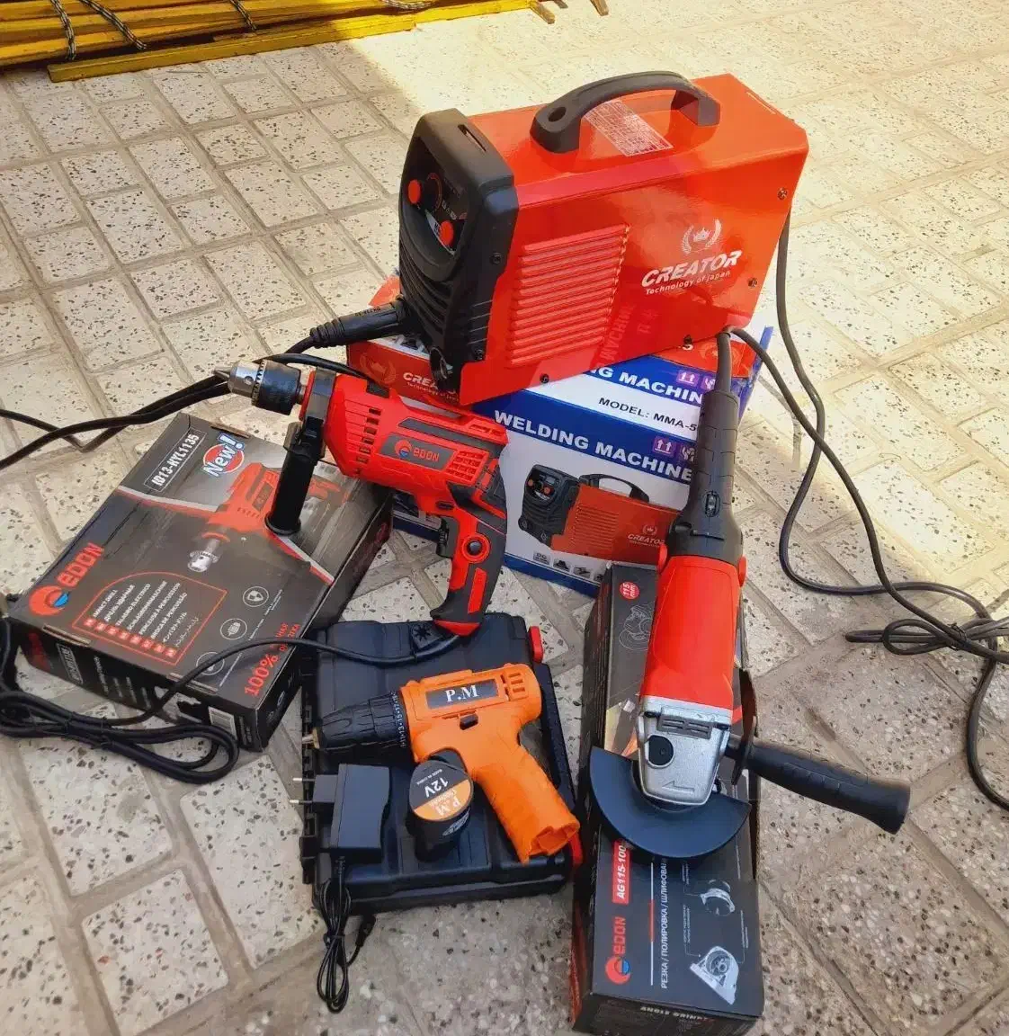 درل ژاپنی سنگ چرخ متوسط دلر شارژی p.m دستگاه جوش a|ماشینآلات صنعتی|مشهد, حرم مطهر رضوی|دیوار