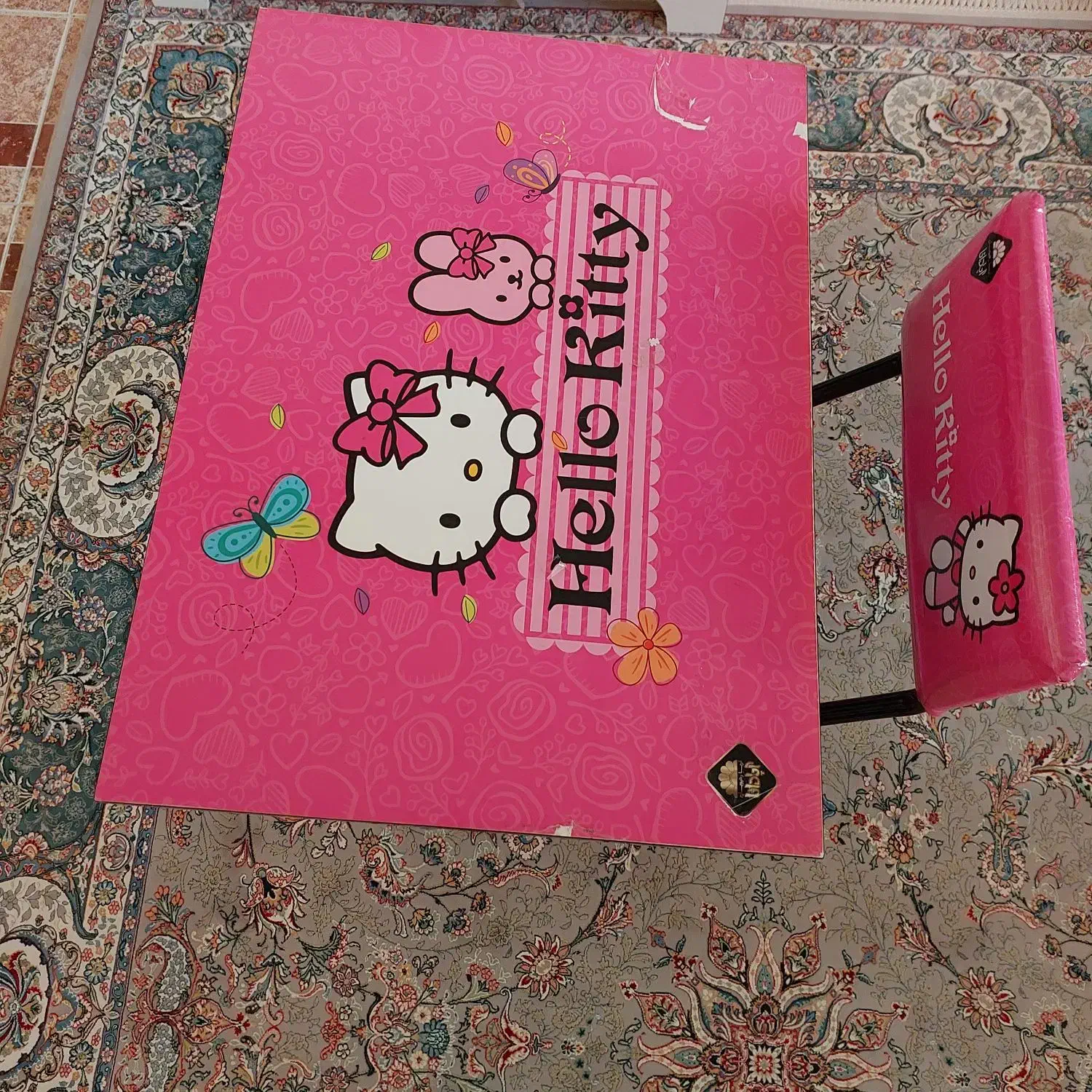 میز و صندلی تحریر کودک تاشو، باکس دار، در حد نو|میز تحریر و کامپیوتر|ایلام, |دیوار