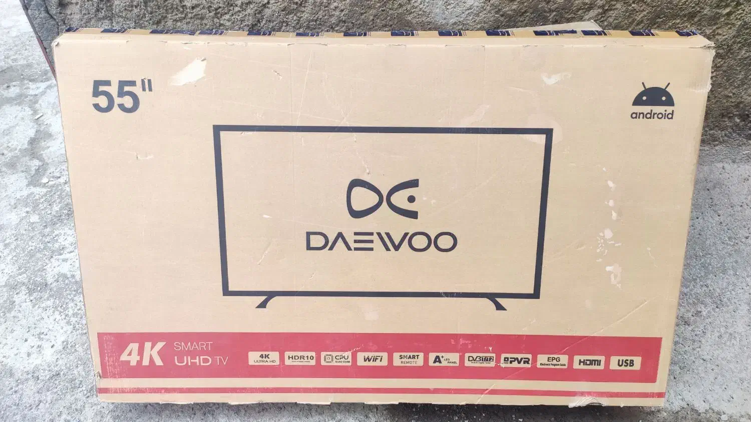 کارتن 55و43|تلویزیون و پروژکتور|قم, زاویه|دیوار