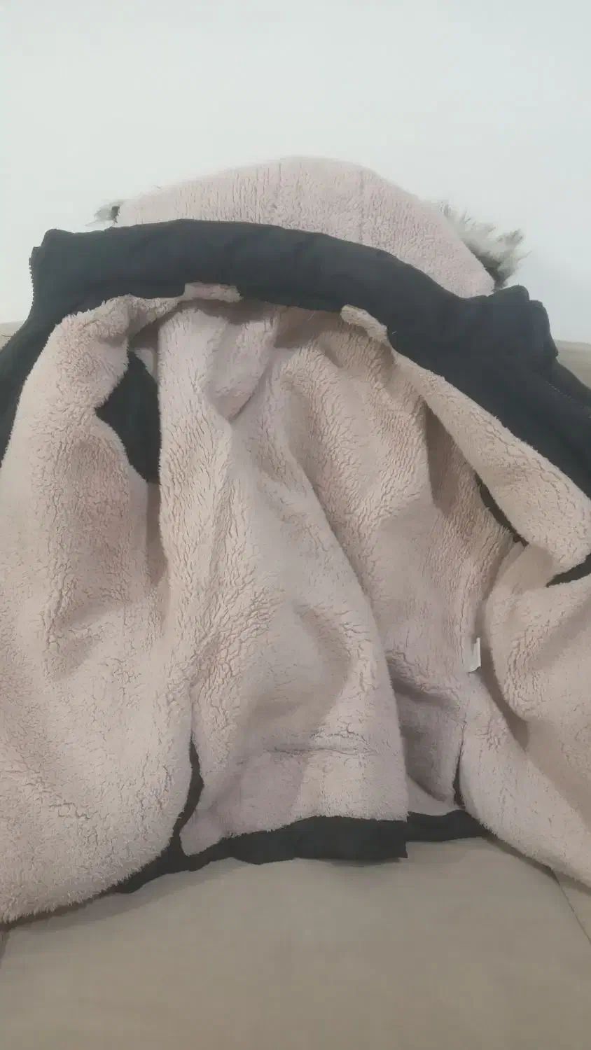 کاپشن مردانه کلاه دار داخل خز درحد نو|لباس|ماهدشت, |دیوار