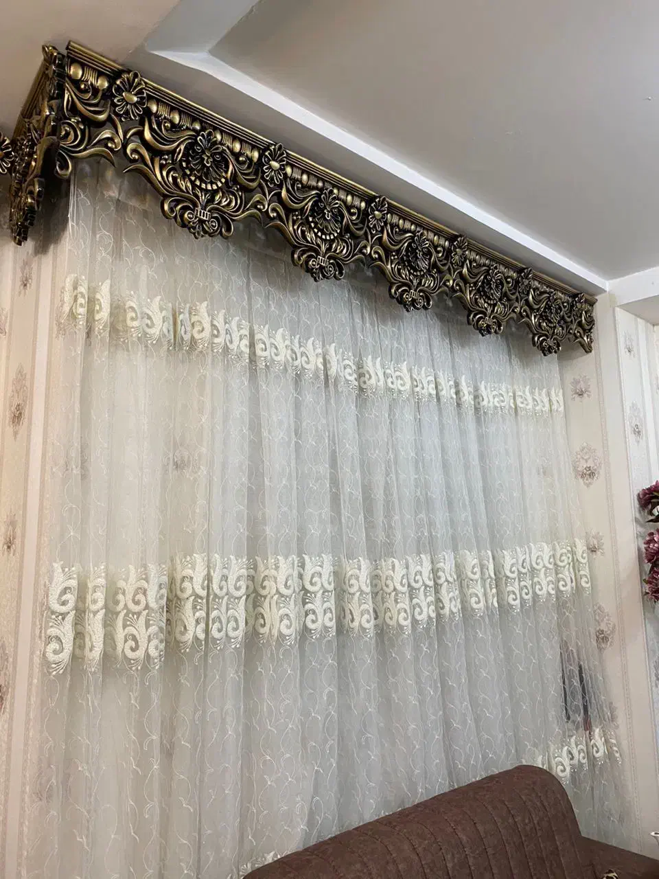 پرده کارکرده تمیز|پرده، رانر، رومیزی|مرند, |دیوار