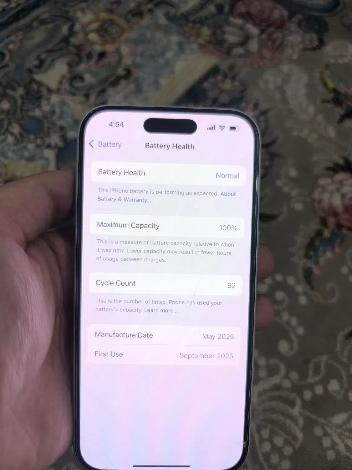 iphone16 normal 128|موبایل|یاسوج, |دیوار