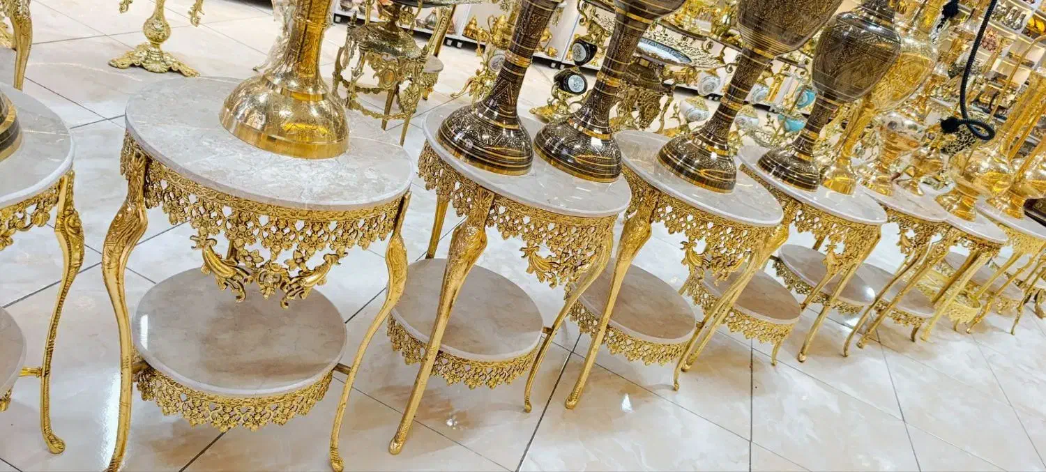 پخش انواع میزخاطره و کنار سالنی برنزی آلیاژ و برنج|صنایع دستی و سایر لوازم تزئینی|مشهد, نکاح|دیوار