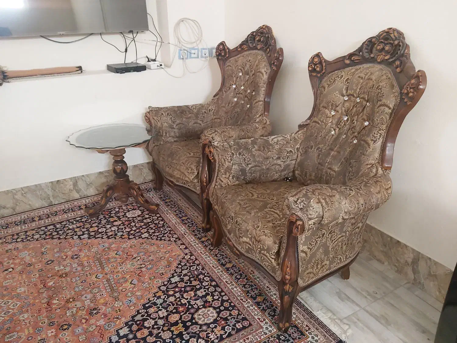 مبل سلطنتی|مبلمان خانگی و میز عسلی|شیراز, گلشن|دیوار