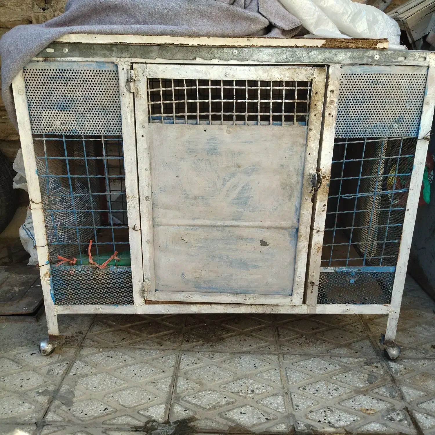 دوعددقفس آهنی جای مرغ|لوازم جانبی حیوانات|کرمانشاه, |دیوار