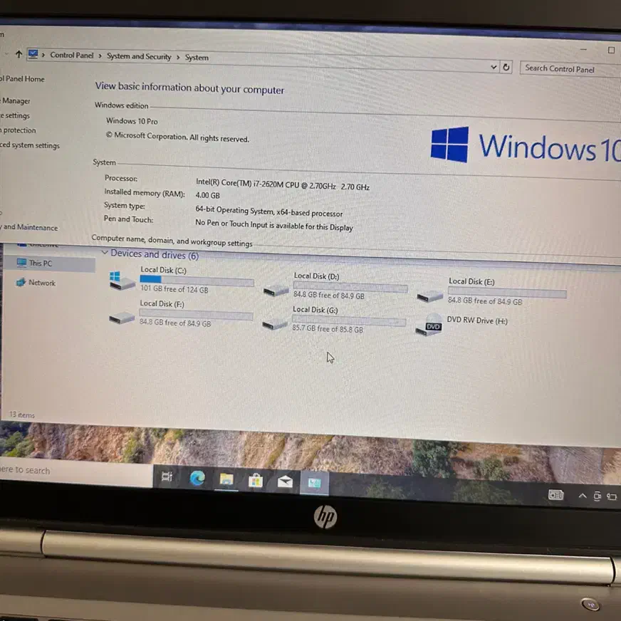 لپتاپ Hp Core i7|رایانه همراه|تبریز, |دیوار