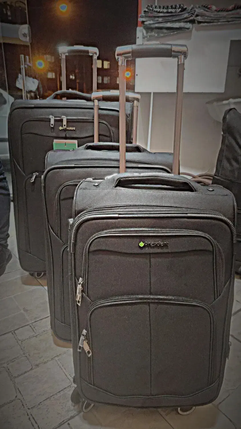 چمدان پارچه ای  به قیمت تولیدی|کیف، کفش، کمربند|بیرجند, |دیوار