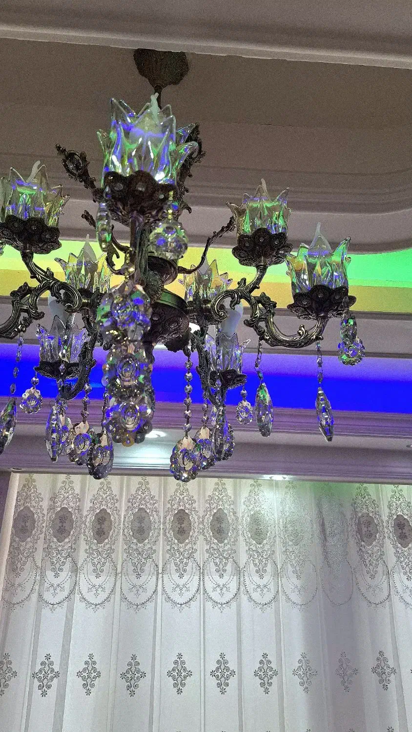 لوستر برنز اصل|لوستر و چراغ آویز|بناب, |دیوار