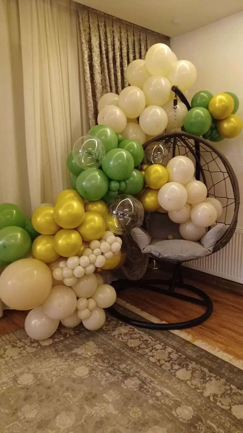 بادکنک ۲ متری رنگ کرم سدری طلایی|صنایع دستی و سایر لوازم تزئینی|خمینیشهر, |دیوار