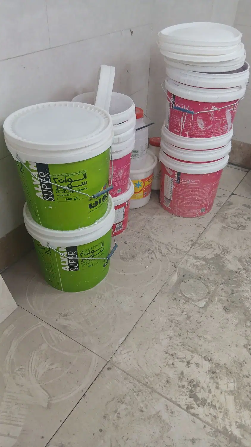سطل|ظروف نگهدارنده، پلاستیکی، یک‌بارمصرف|اردبیل, |دیوار