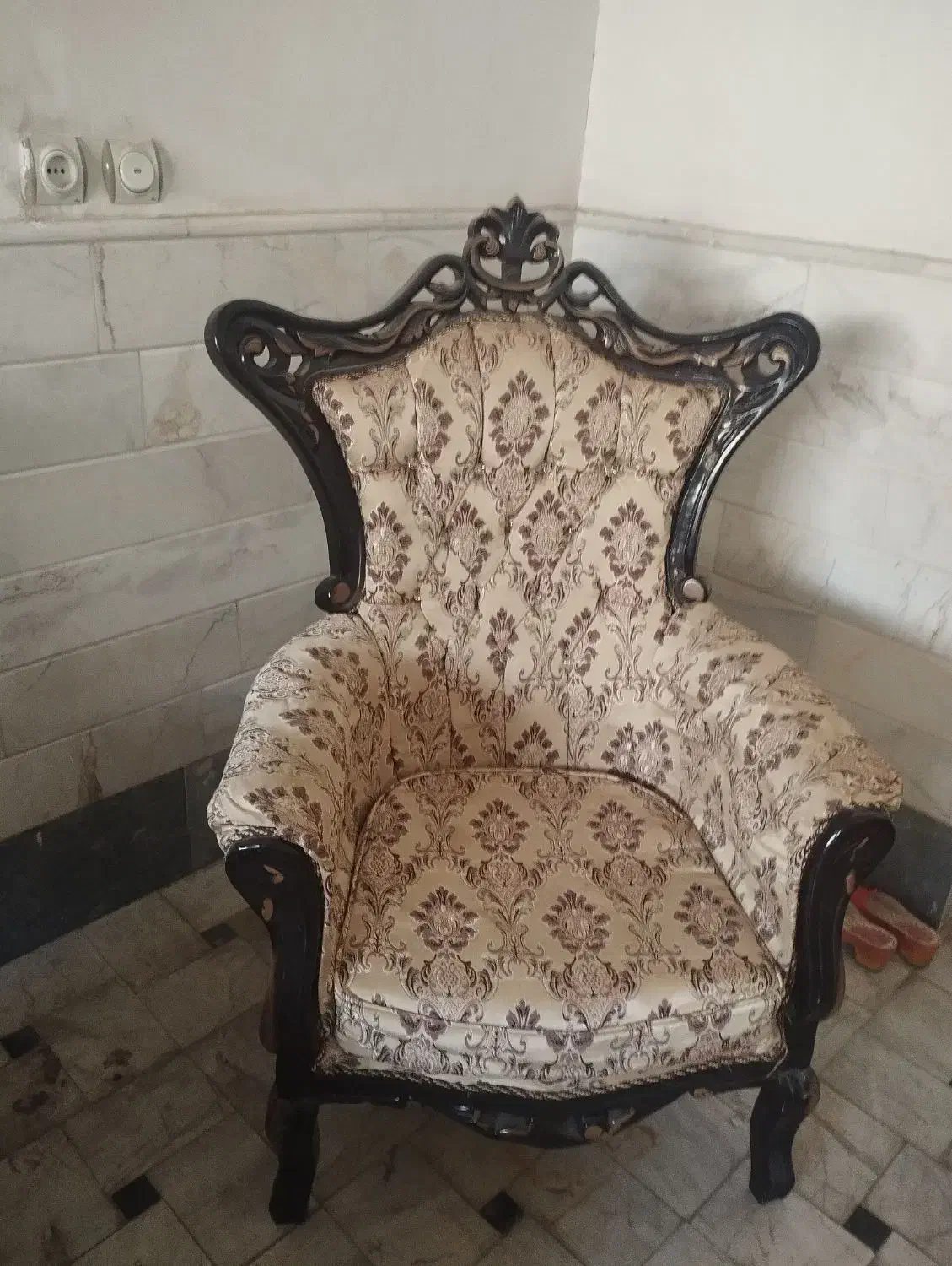 مبل انتظار تک نفره|مبلمان خانگی و میز عسلی|قم, شهرک امام حسن|دیوار