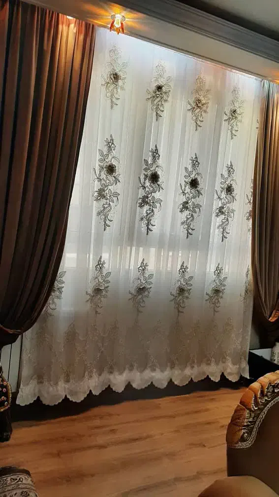 پرده فلت پارچه ترک نونوبا|پرده، رانر، رومیزی|تهران, مجیدیه|دیوار