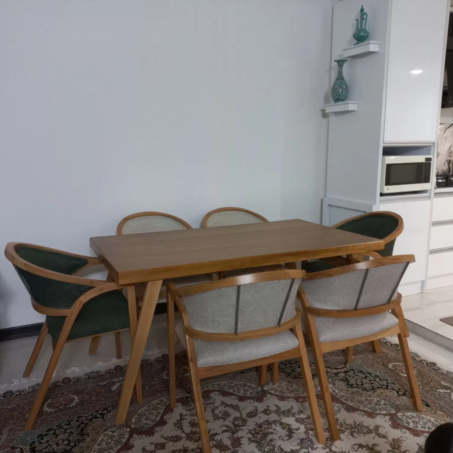 میز نهارخوری چوب راش نو|میز و صندلی غذاخوری|قم, شهرک قدس|دیوار