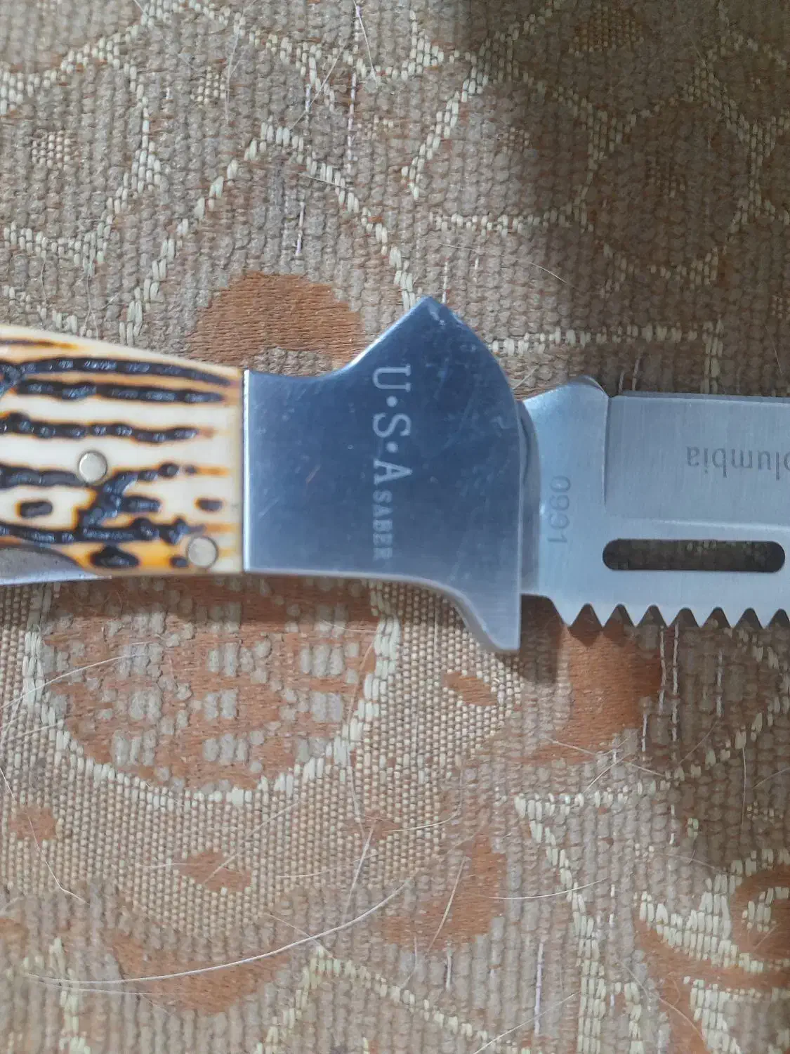 چاقودست استخونی آمریکایی|کلکسیون اشیاء عتیقه|رفسنجان, |دیوار