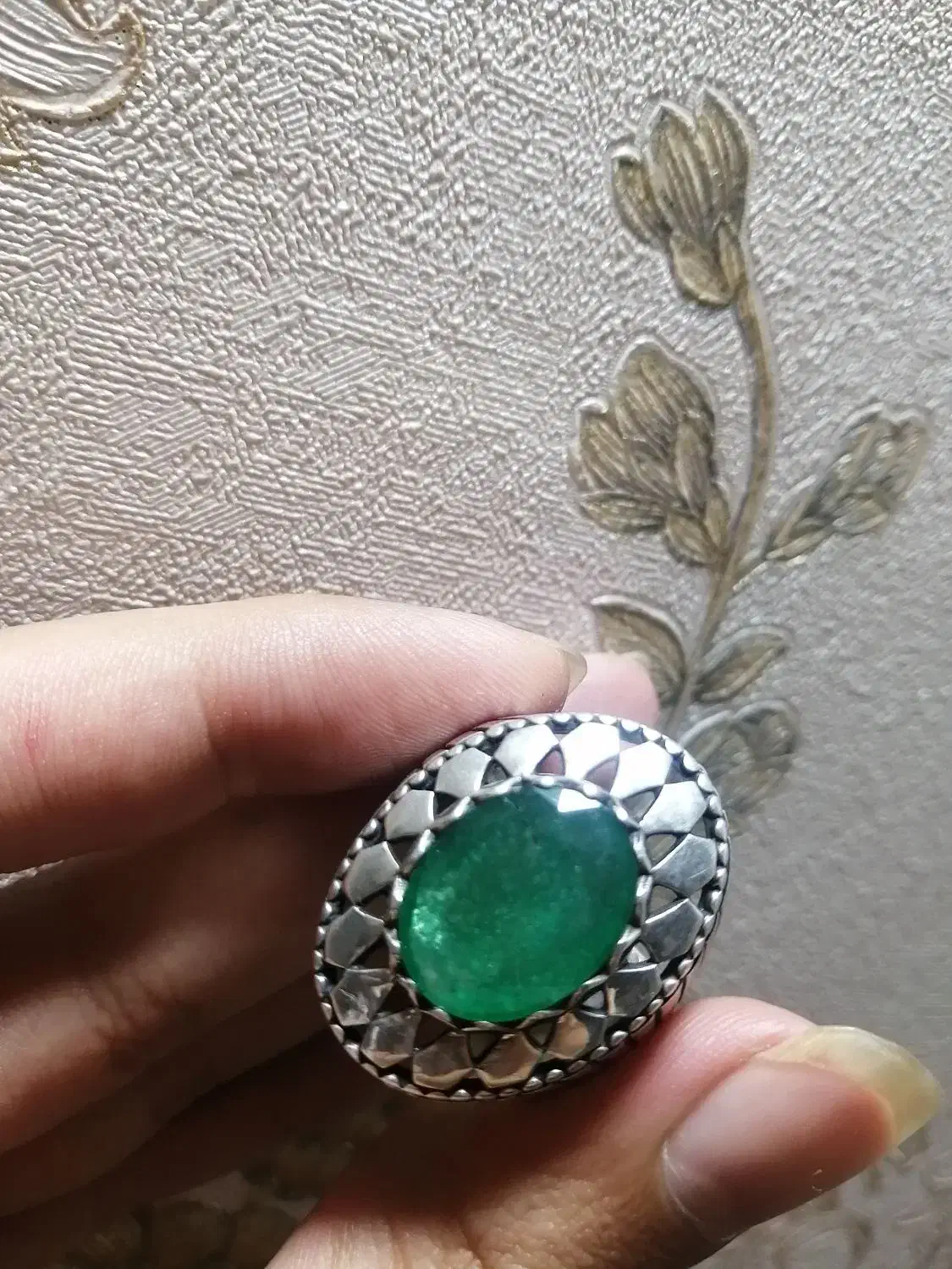 انگشتر زمرد|کلکسیون اشیاء عتیقه|آبادان, |دیوار