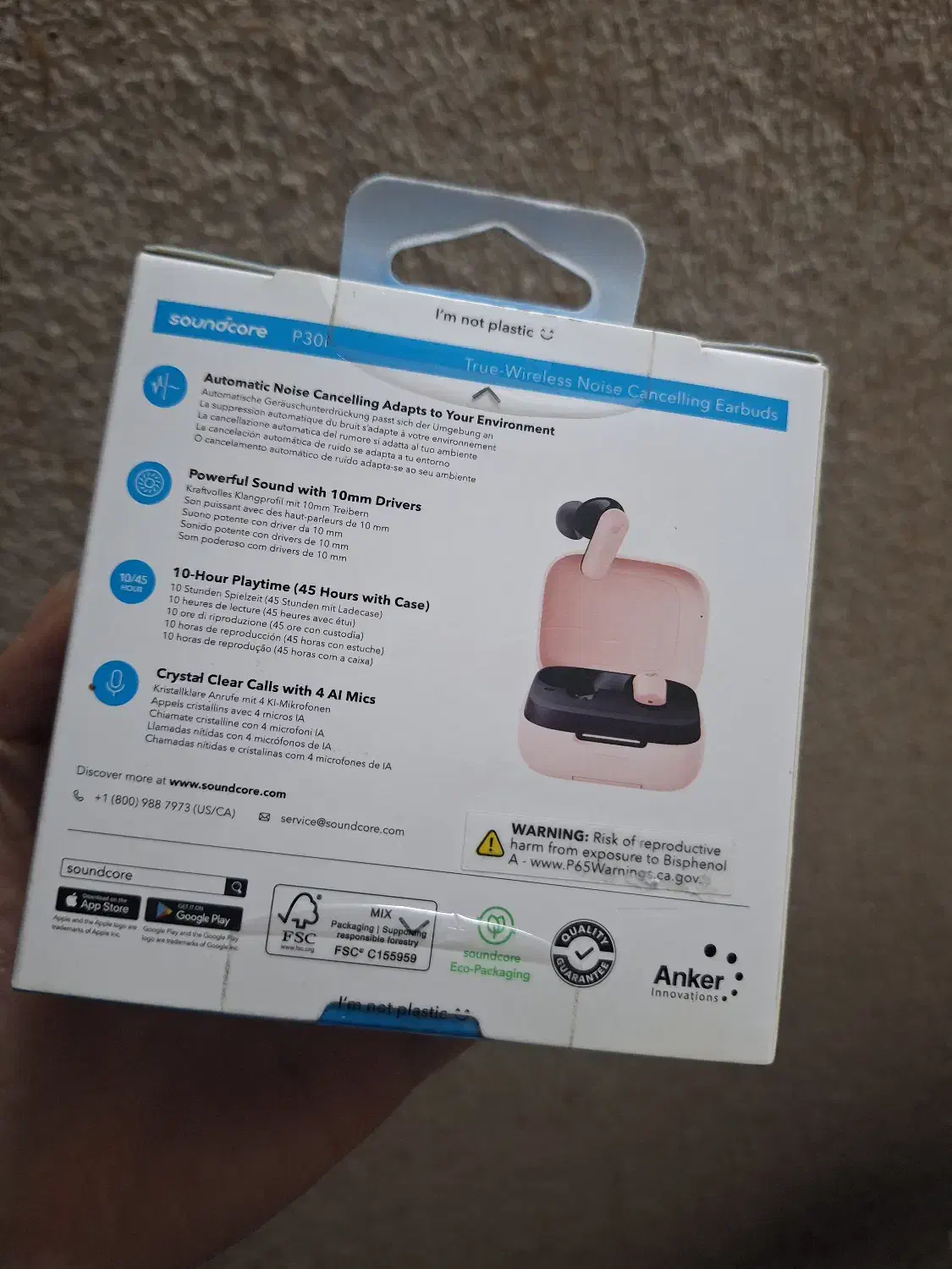 ایرپاد اصل آکبند برند معروف انکر|لوازم جانبی موبایل و تبلت|قم, دورشهر|دیوار