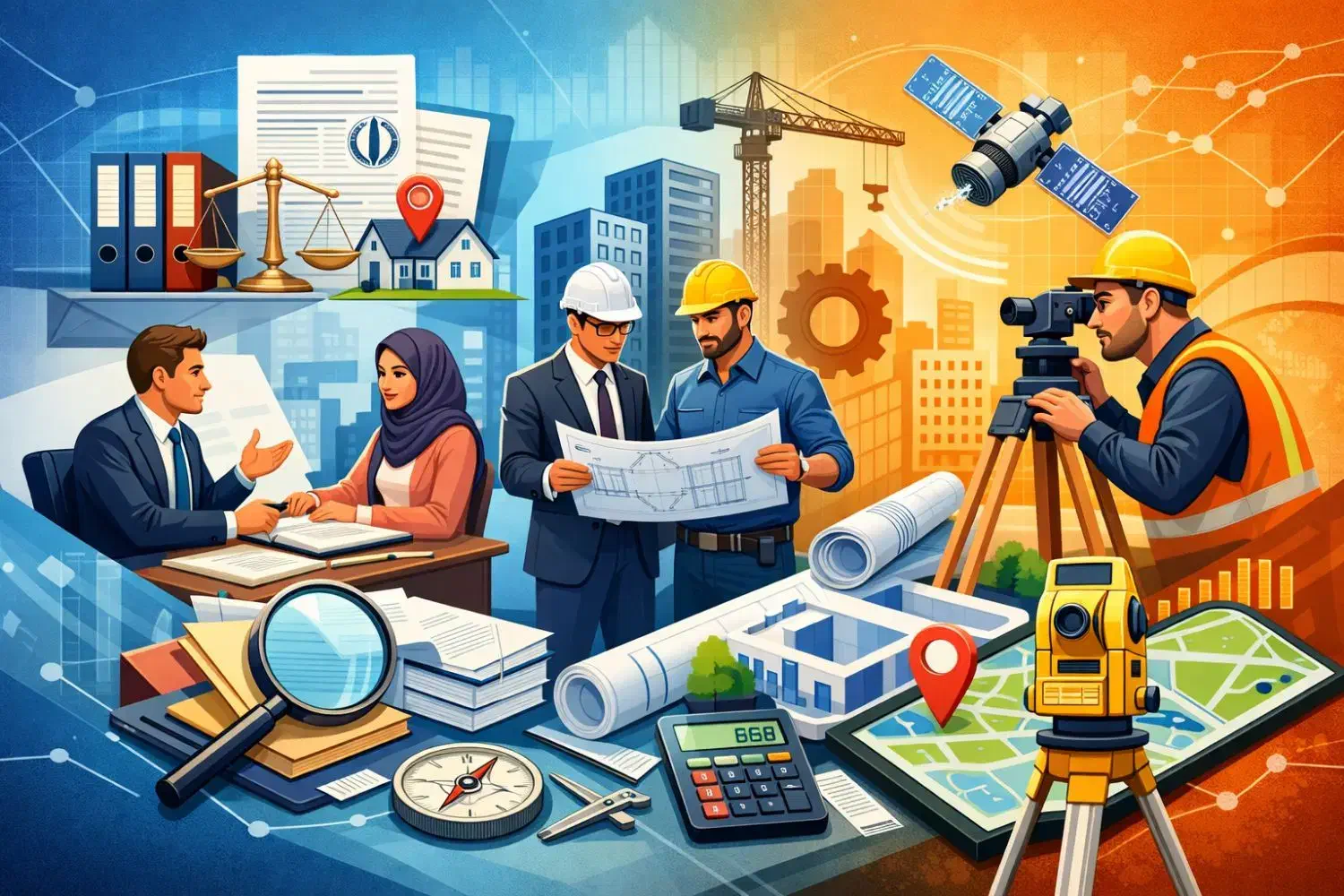 مشاوره ثبت اسنادحقوقی اداری مهندس نقشه بردارزمین|خدمات پیشه و مهارت|رشت, حومه رشت|دیوار