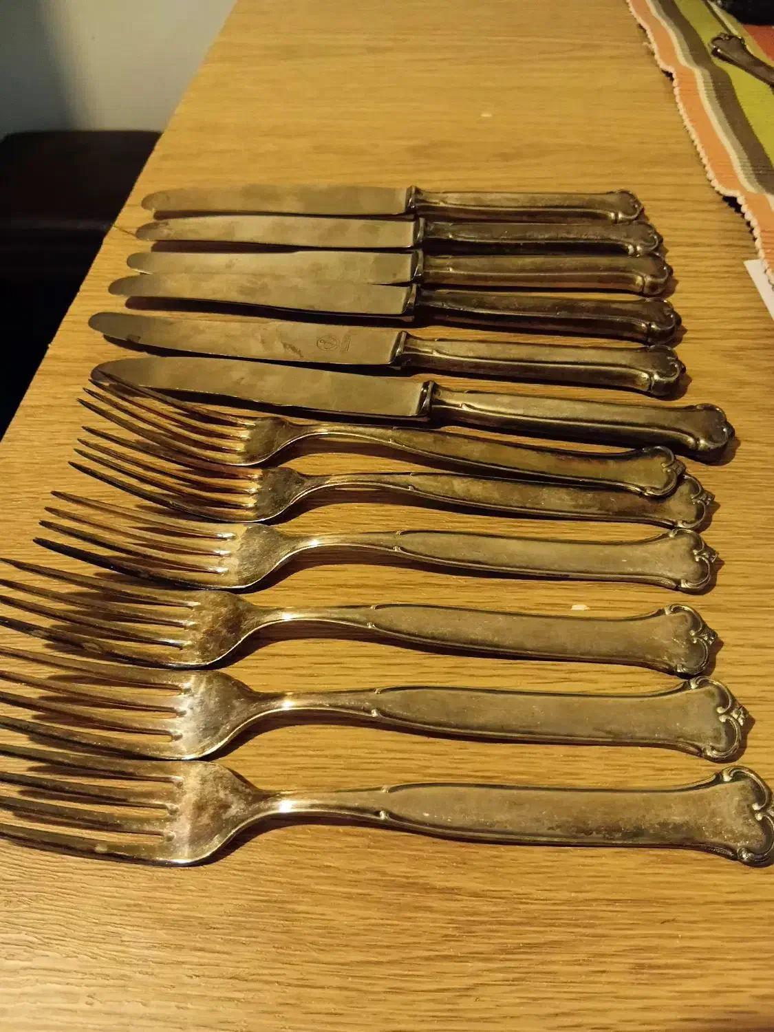 12 عدد کارد و چنگال انتیک خارجی|کلکسیون اشیاء عتیقه|تهران, گیشا|دیوار