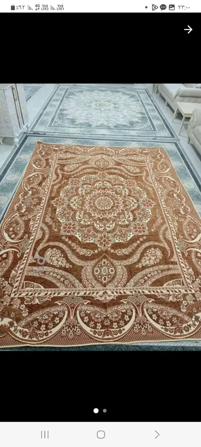 دوعدد روفرشی کش دار وروفرشی مخمل ۹متری|روفرشی|مشهد, شهرک شهید باهنر|دیوار