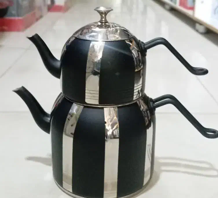 طرح ماربل کتری قوری سنگی استیل مدل جدید 2025 اقساط|قوری، کتری، قهوه‌ساز دستی|یزد, |دیوار