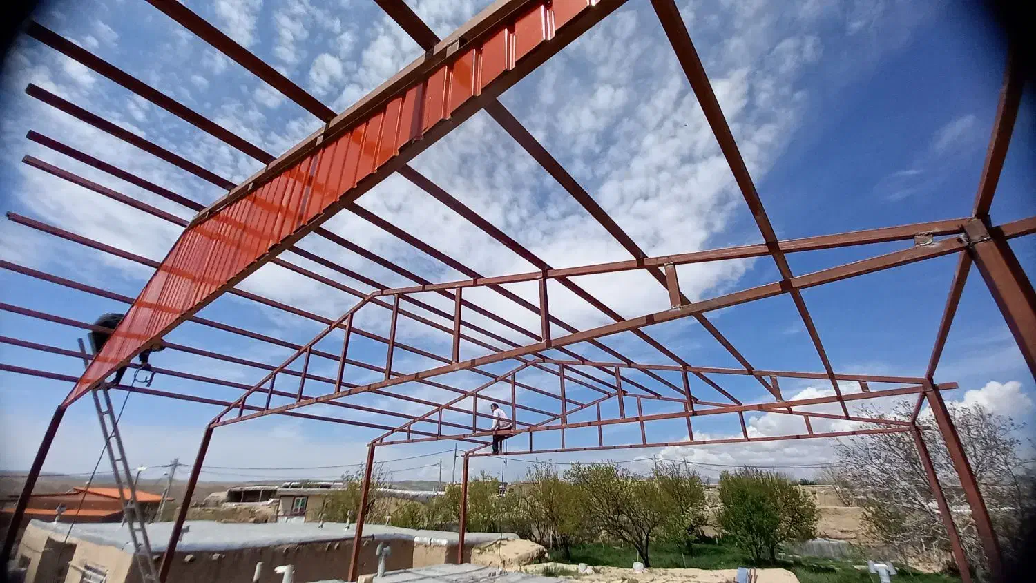 شیروانی آلاچیق خرپا سوله نما لمبه|خدمات پیشه و مهارت|ماهدشت, |دیوار