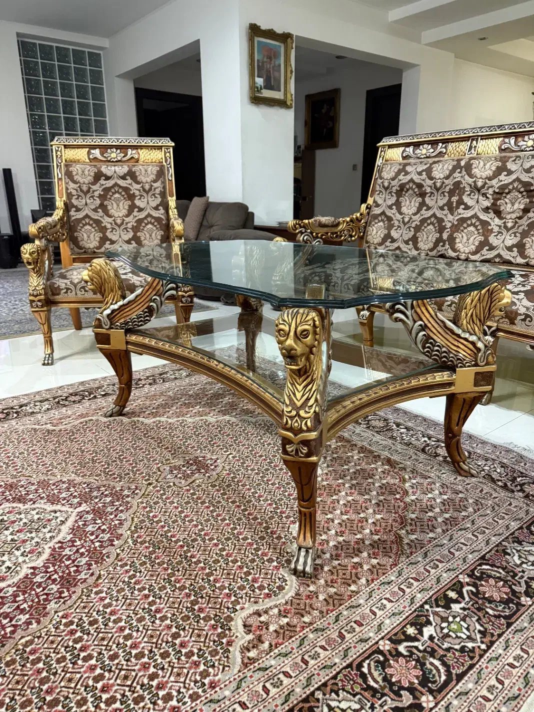 ست کامل مبلمان و ناهارخوری سلطنتی آنتیک|مبلمان خانگی و میز عسلی|تهران, جردن|دیوار