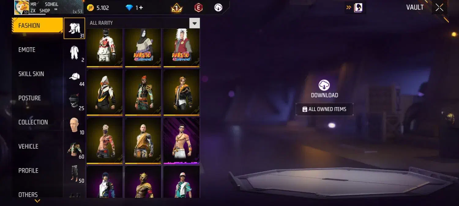 اکانت فری فایر|کنسول، بازی ویدئویی و آنلاین|شیروان (خراسان), |دیوار