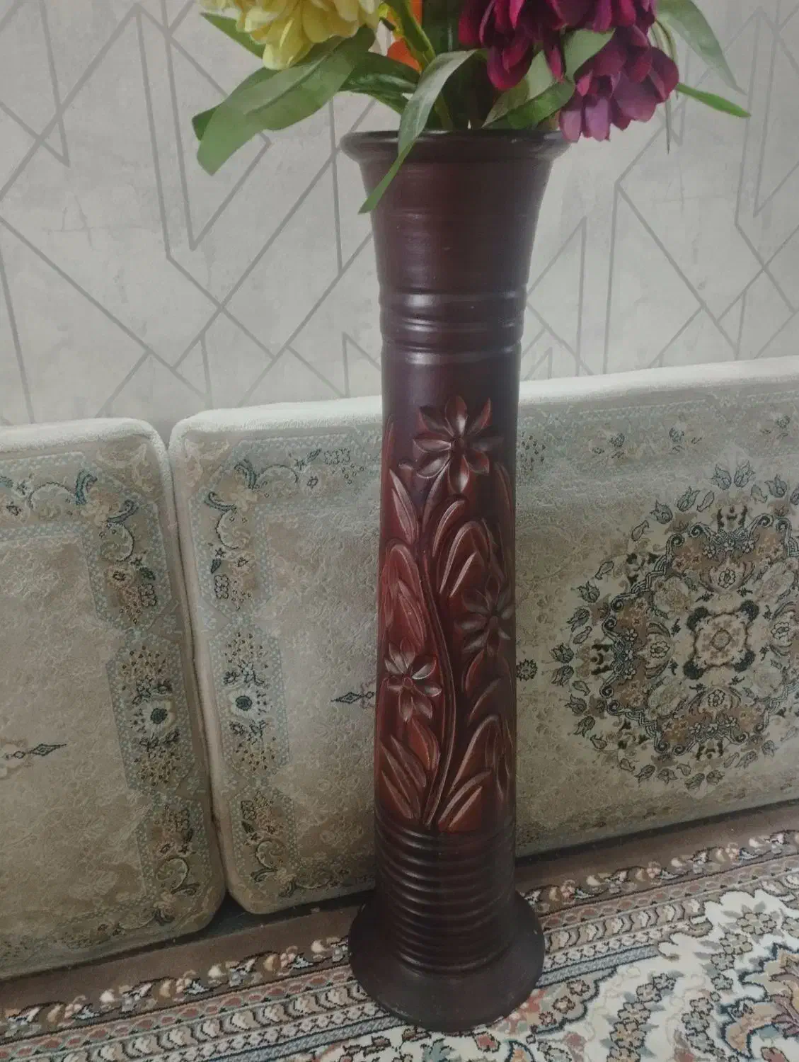 گلدان گل زیبا|گل مصنوعی|زاهدان, |دیوار