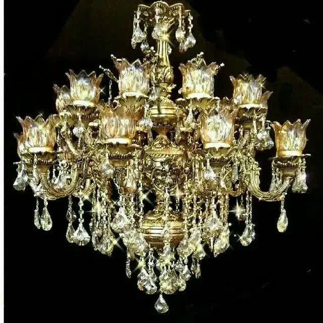 لوستر تمام برنز مدل ۹۹۵۵|لوستر و چراغ آویز|قم, نیروگاه|دیوار