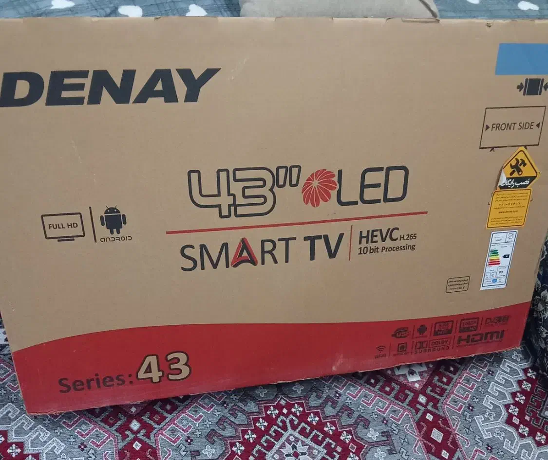 ال ای دی ۴۳اینچ دنای در حد آکبند هوشمند|تلویزیون و پروژکتور|گرگان, |دیوار