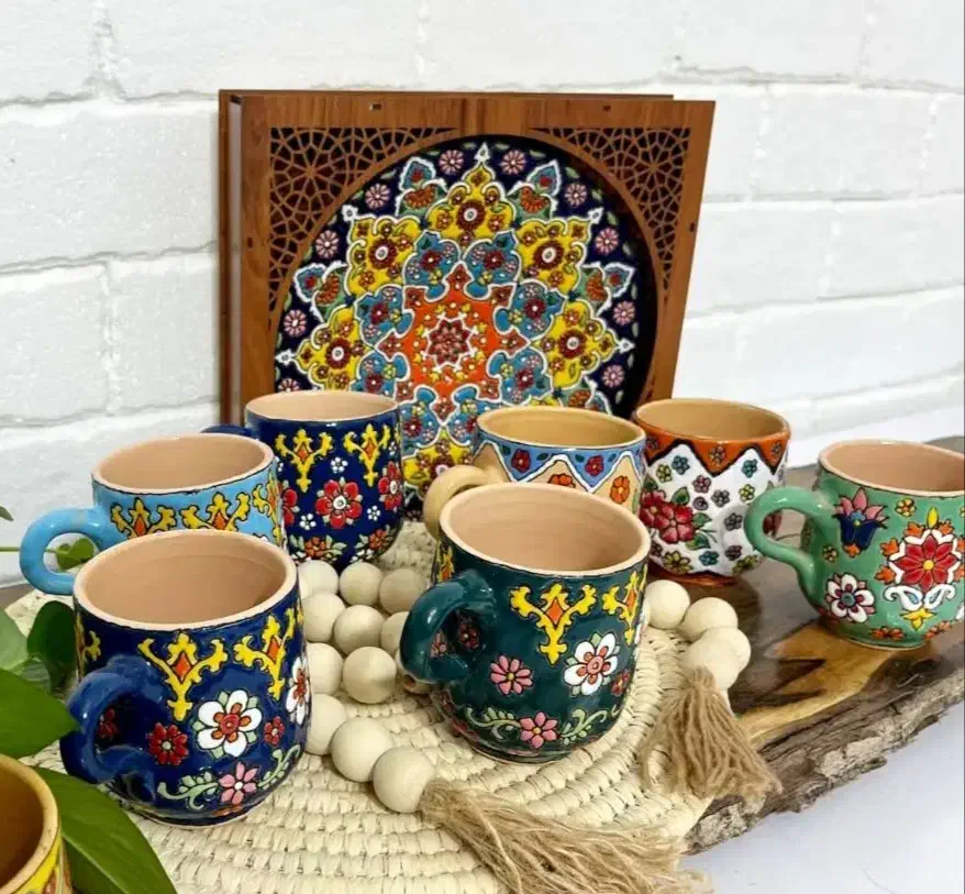 سفال خام و ظروف میناکاری و سرامیک|صنایع دستی و سایر لوازم تزئینی|فسا, |دیوار