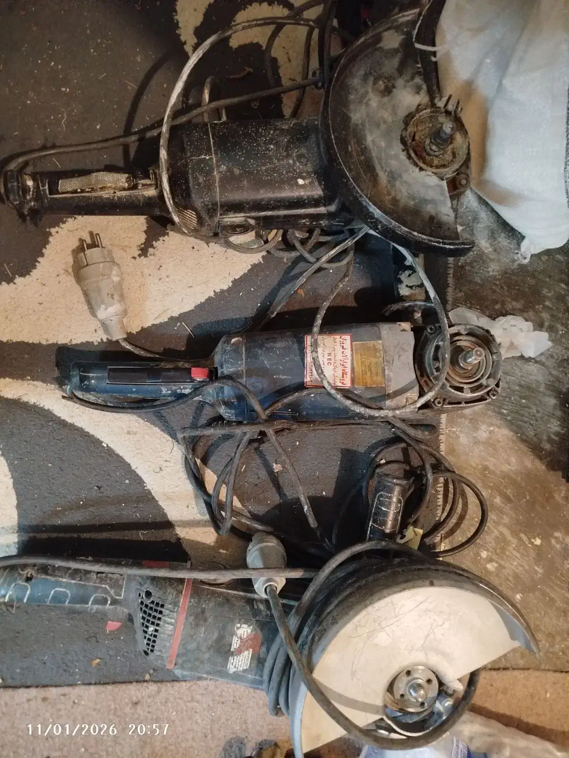 سه عدد سنگ فرز در سه سایز|مصالح و تجهیزات ساختمان|پاکدشت, حصار امیر|دیوار