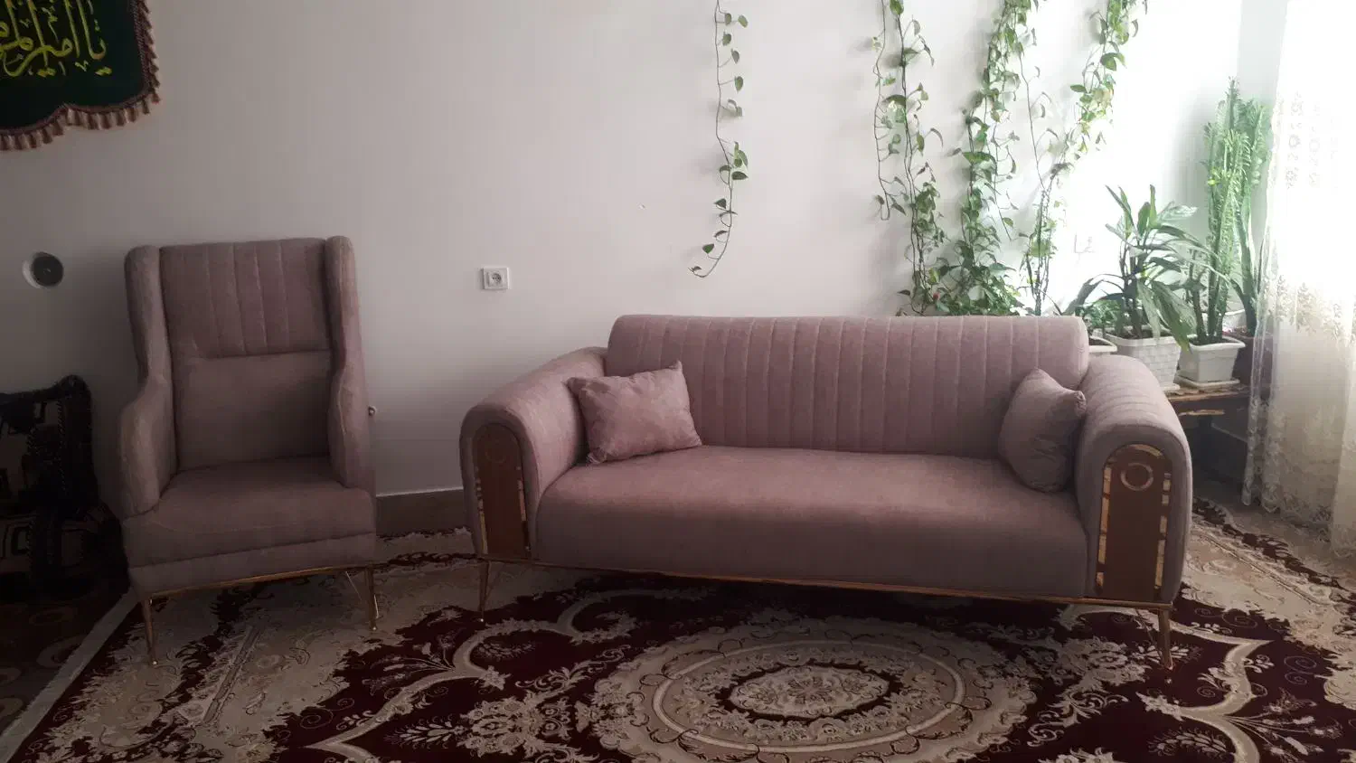 یک دست مبل هشت نفره|مبلمان خانگی و میز عسلی|یاسوج, |دیوار