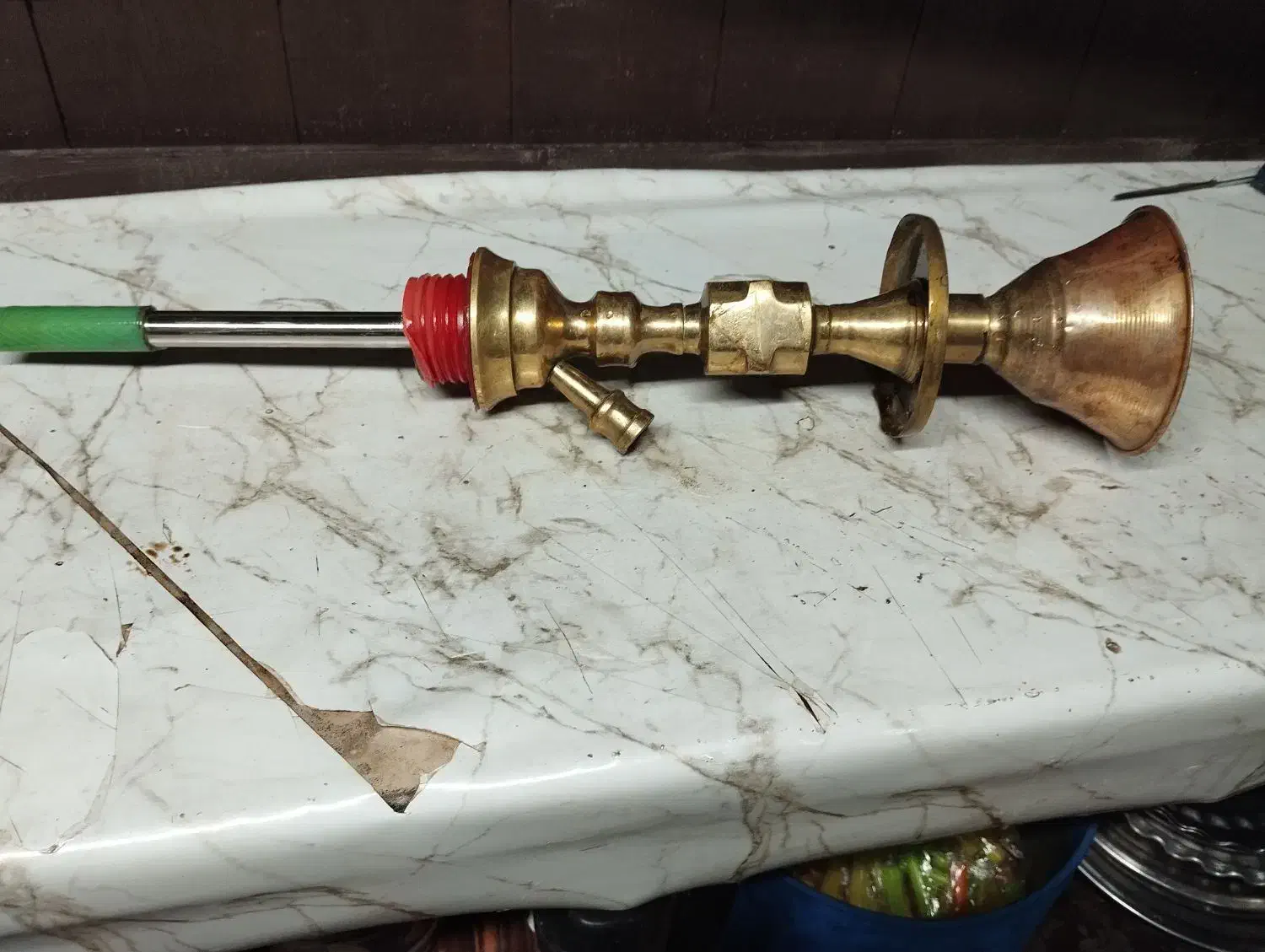 تنه قلیان برنجی یکماه کارکرده|صنایع دستی و سایر لوازم تزئینی|لنگرود, |دیوار