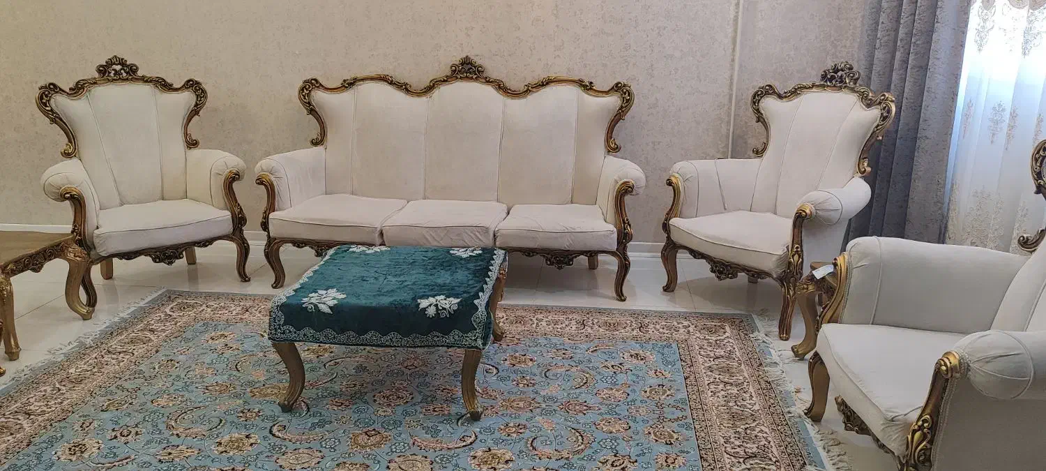 مبل کلاسیک تمام چوب روس|مبلمان خانگی و میز عسلی|اهواز, کوی آغاجاری|دیوار