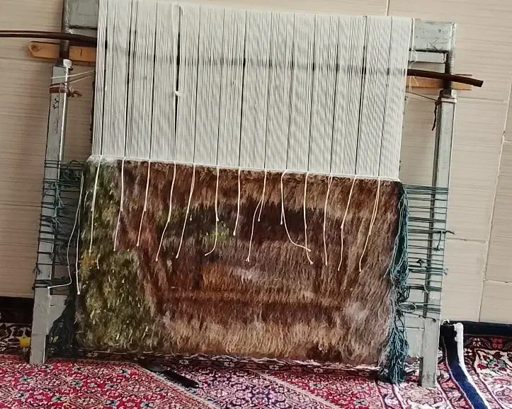 تابلوفرش کوچه باغ|تابلو فرش|تهران, راه آهن|دیوار