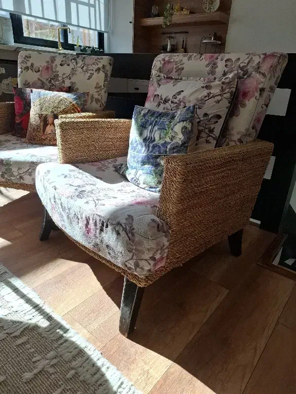 مبل تک نفره دسته حصیری|مبلمان خانگی و میز عسلی|سیرجان, |دیوار