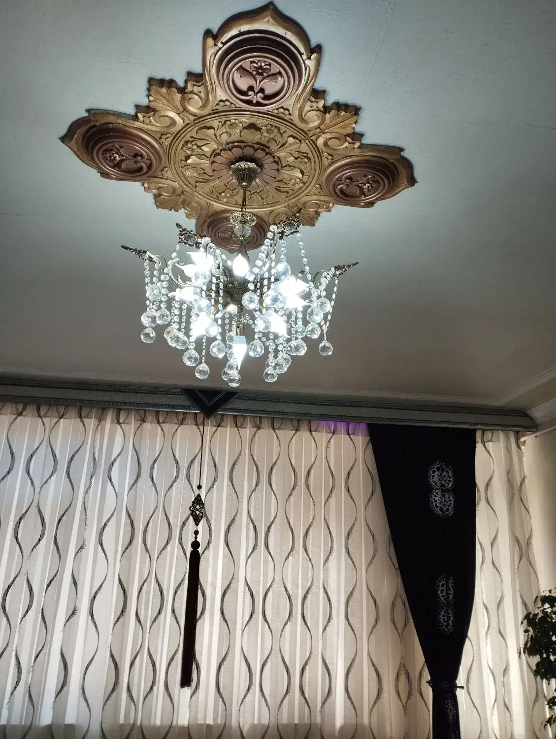 پرده با کتیبه و والان|پرده، رانر، رومیزی|میاندوآب, |دیوار