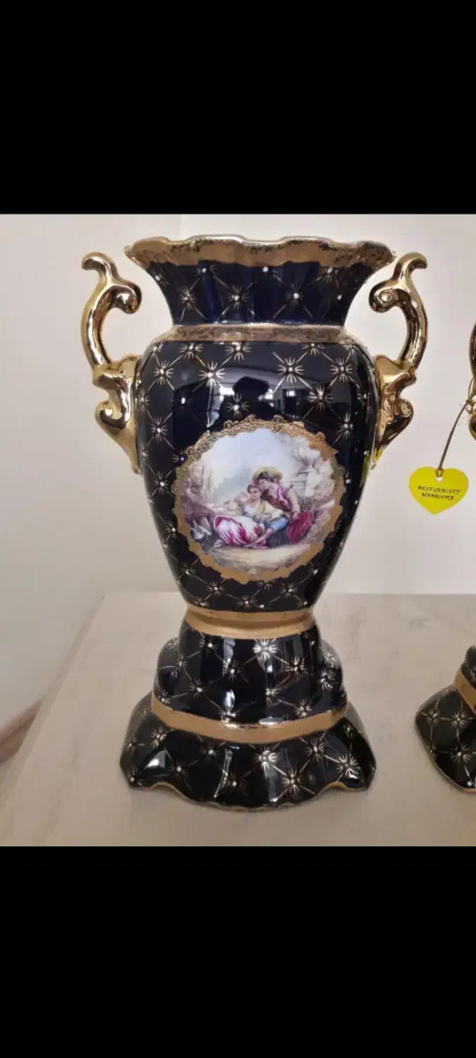 دو عدد(یک جفت)گلدان لیلی مجنون سرمه ای/ سرخکن مینی|صنایع دستی و سایر لوازم تزئینی|تبریز, |دیوار