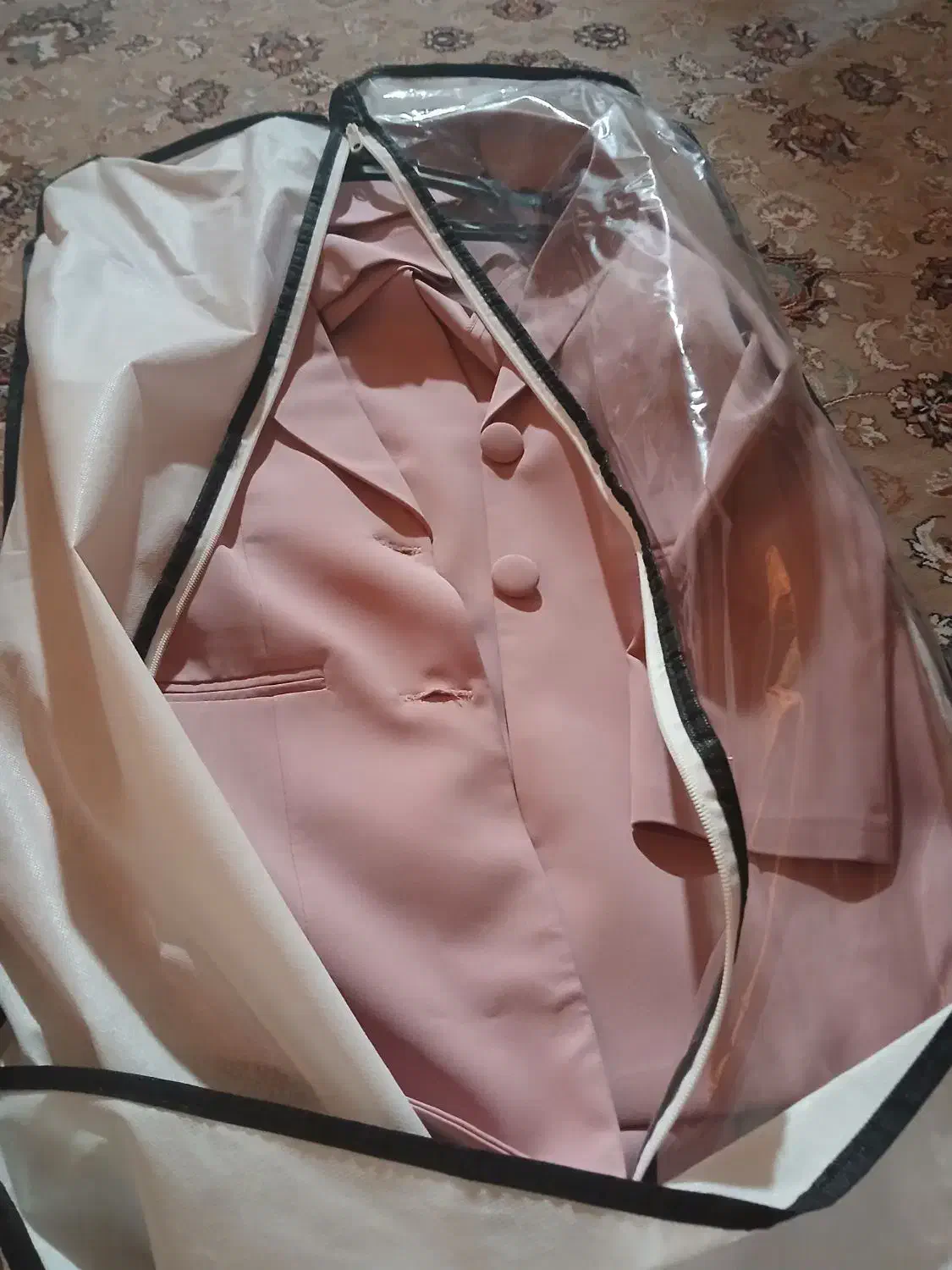 کت وشلوار زنانه رنگ کالباسی|لباس|سمنان, |دیوار