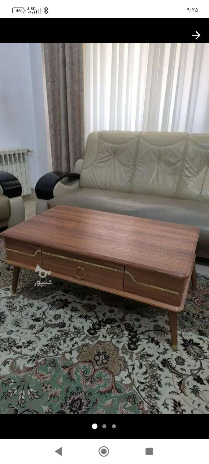 جلو مبلی نو نو قیمت مفت گذاشتم به همراه میز عسلی|مبلمان خانگی و میز عسلی|ساری, |دیوار