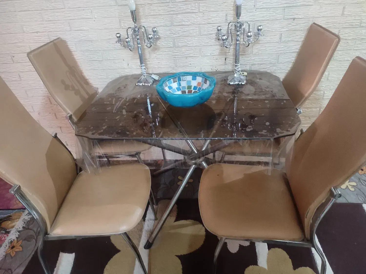 میز ناهار خوری 4نفر|میز و صندلی غذاخوری|رباطکریم, شهرک والفجر|دیوار