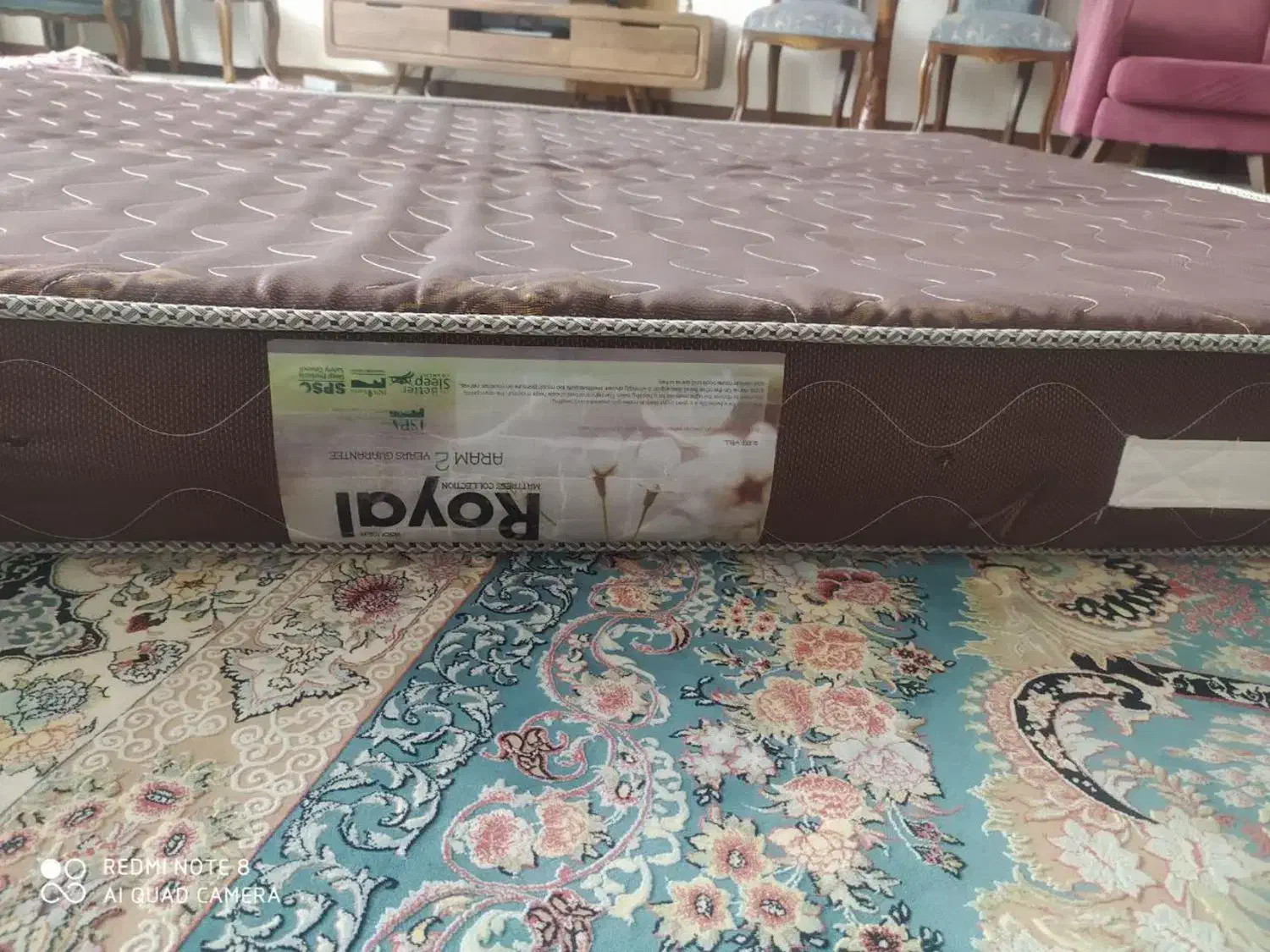 تشک فنری رویال دست دوم|تشک تختخواب|مشهد, چهارچشمه|دیوار