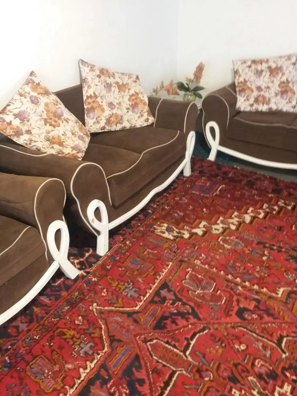 فرش دوازده متری دست بافت شربیان کاملا تمیز وسالم|فرش|عباس‌آباد, |دیوار