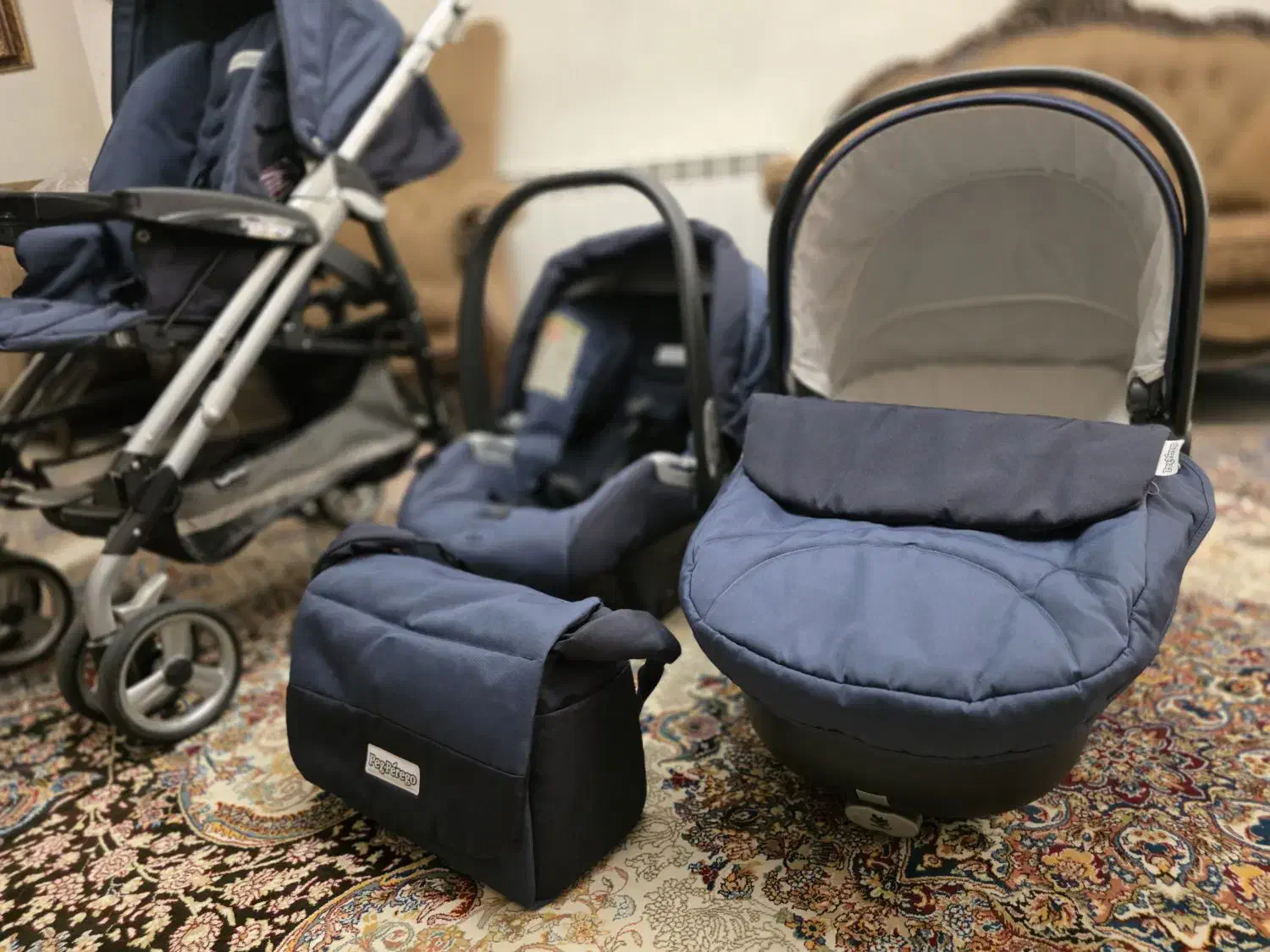 کالسکه ست کامل خارجی ایتالیایی برند peg.perego|کالسکه و لوازم جانبی|کرج, شهرک بنفشه|دیوار