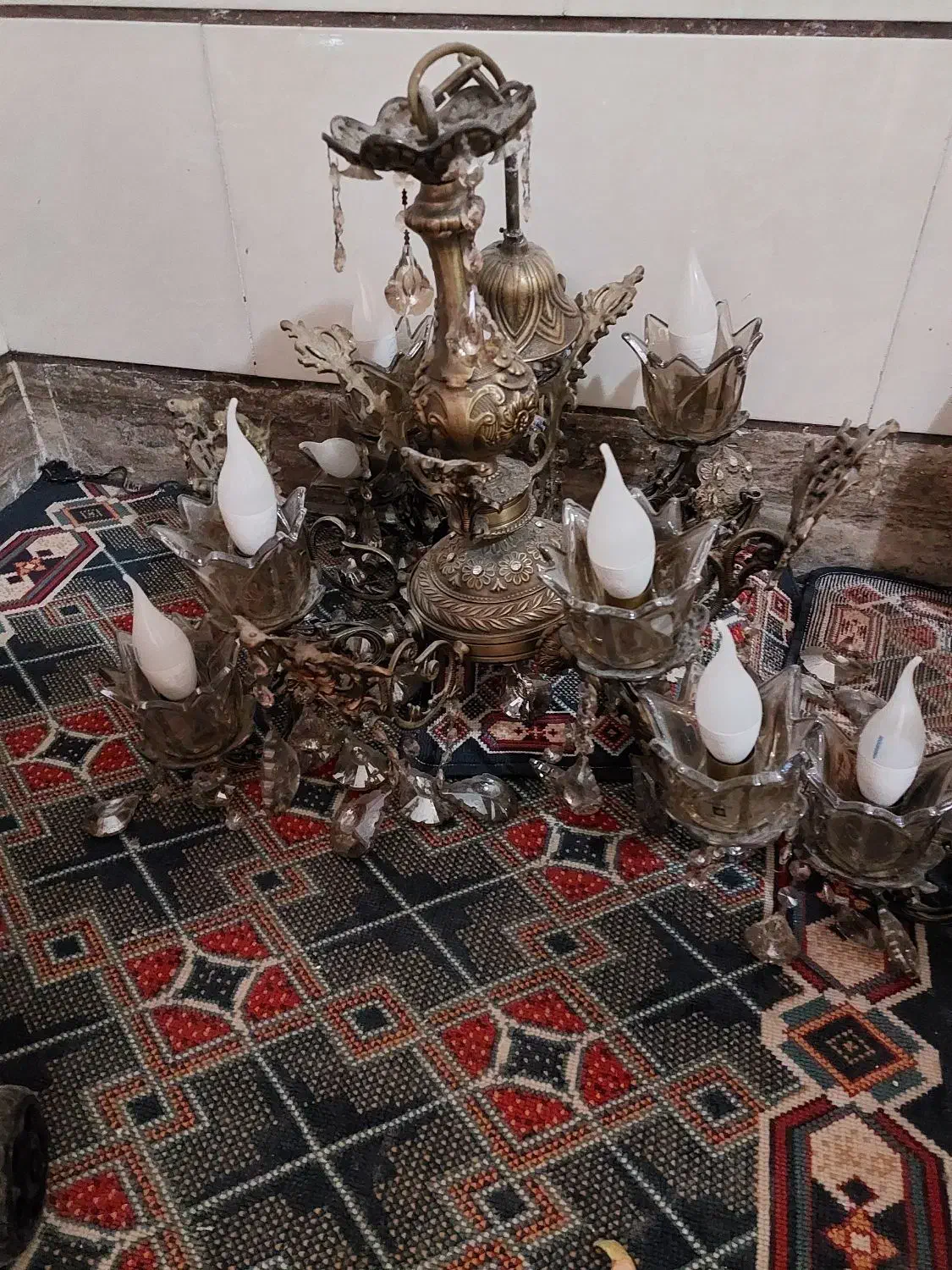 لوستر|لوستر و چراغ آویز|قزوین, |دیوار