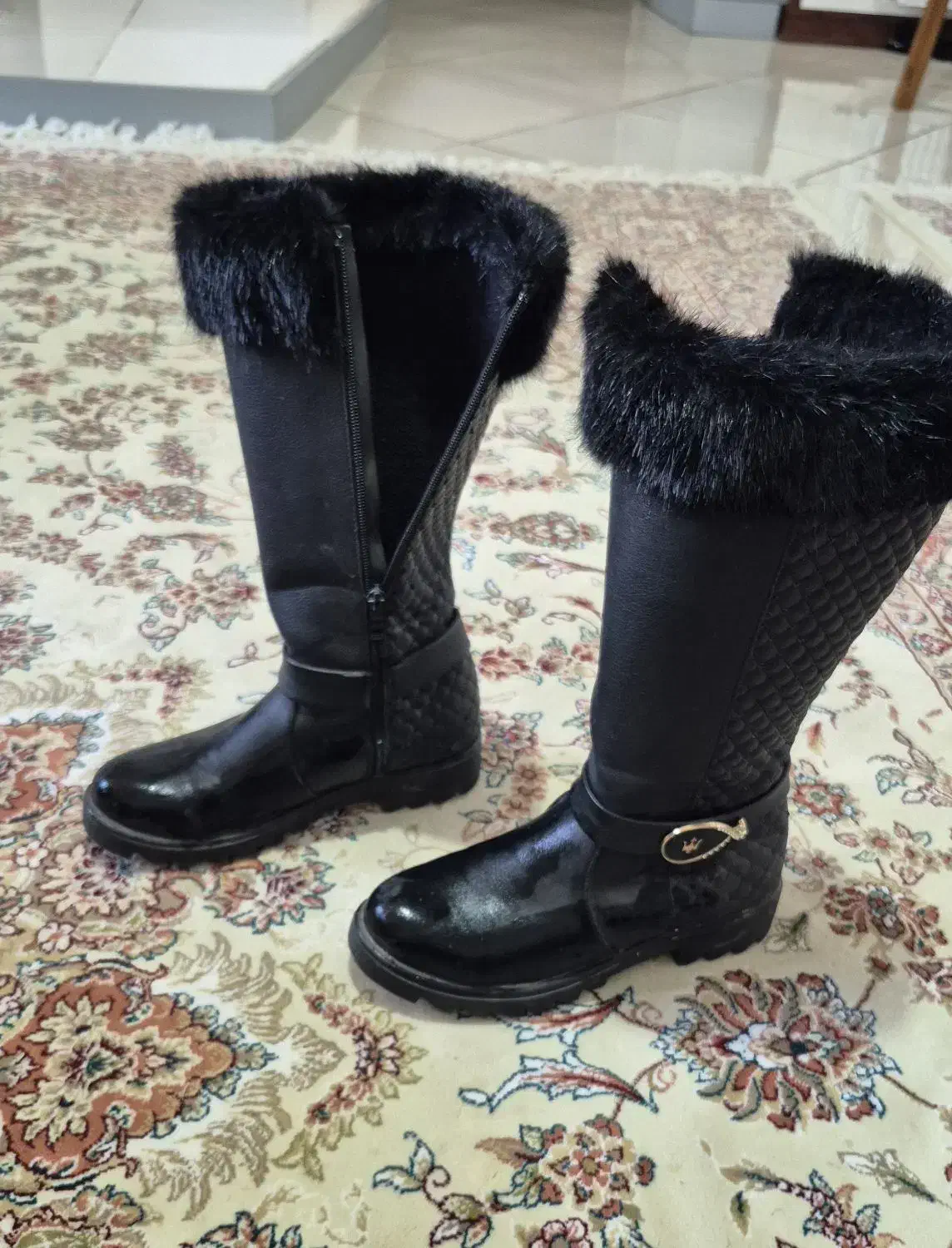 بوت چرم دخترانه|کیف، کفش، کمربند|کرج, شهرک یاس شمالی|دیوار